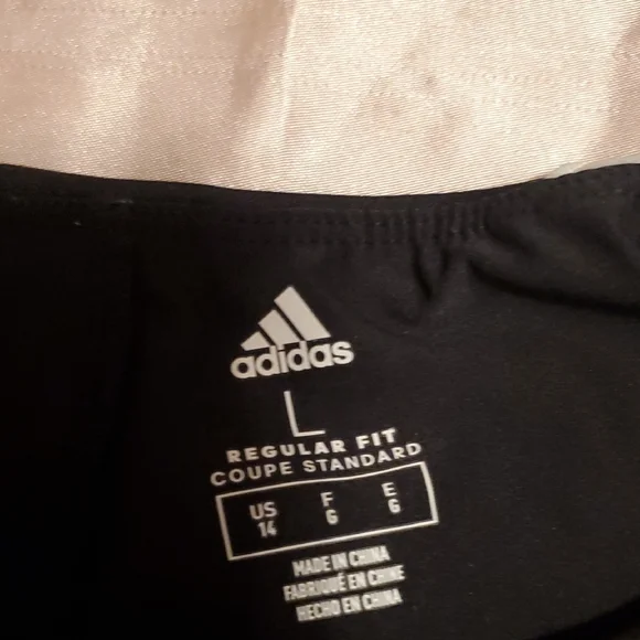 Adidas Kids Skort in Black with White Accents - Picture 2 of 4